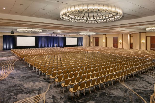 The grand ballroom at the Philadelphia Marriott Downtown.