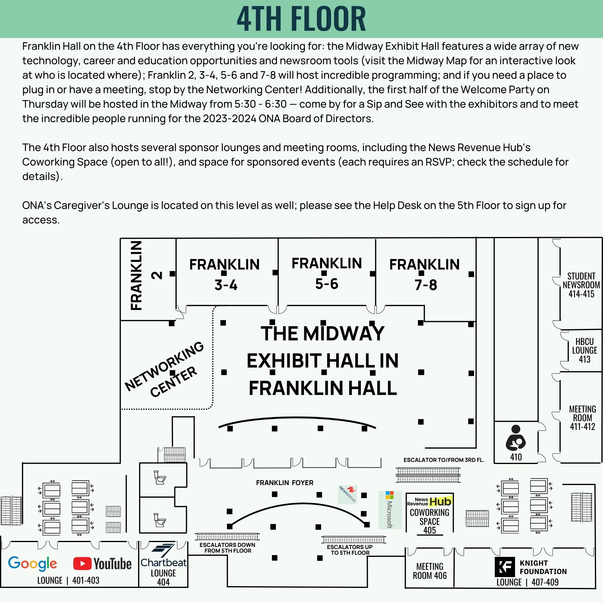 ONA23 Map of 4th Floor